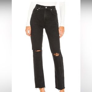 Agolde 90s Jeans - Black Ripped - Size 27